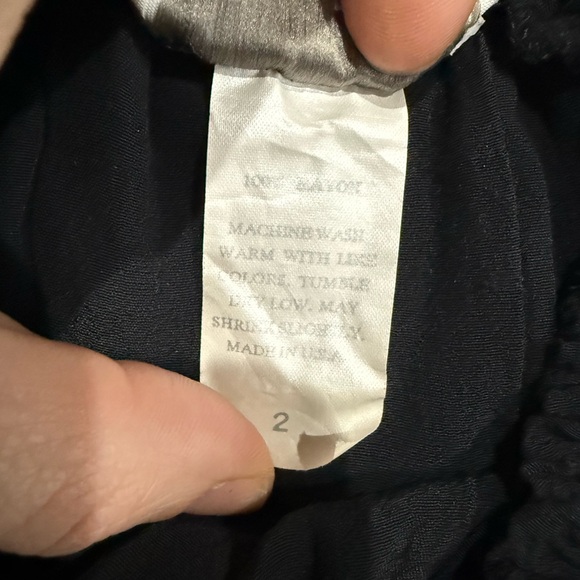 496 NWOT Vintage 90s Eileen Fisher Elegant Romantic Black Flowy Maxi Skirt 2 - Picture 4 of 4